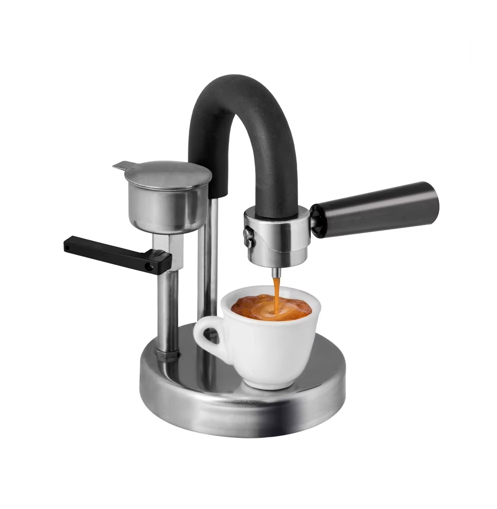 Home Cooking In Italian - Italienischer Kamira Edelstahl Moka-Kocher Motorisierte Kaffeemaschine