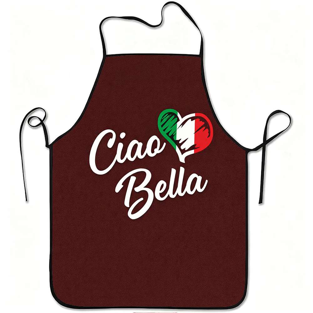 Home Cooking In Italian - 1 Stück Schürze im italienischen Stil,
