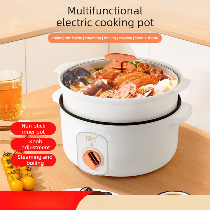Home Cooking Electric - Multifunktionaler Mini-Elektro-Hotpot, tragbare elektrische Kochpfanne für