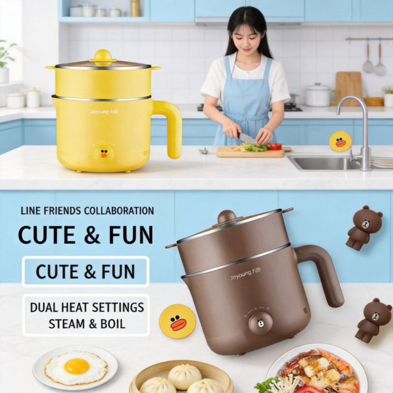 Home Cooking Electric - Multifunktionaler kleiner Elektrotopf 220V mit integriertem