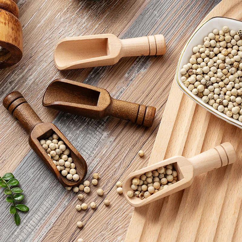 Home Cooking Help - 2/5PCS Holz Kaffee Scoop Set Mini