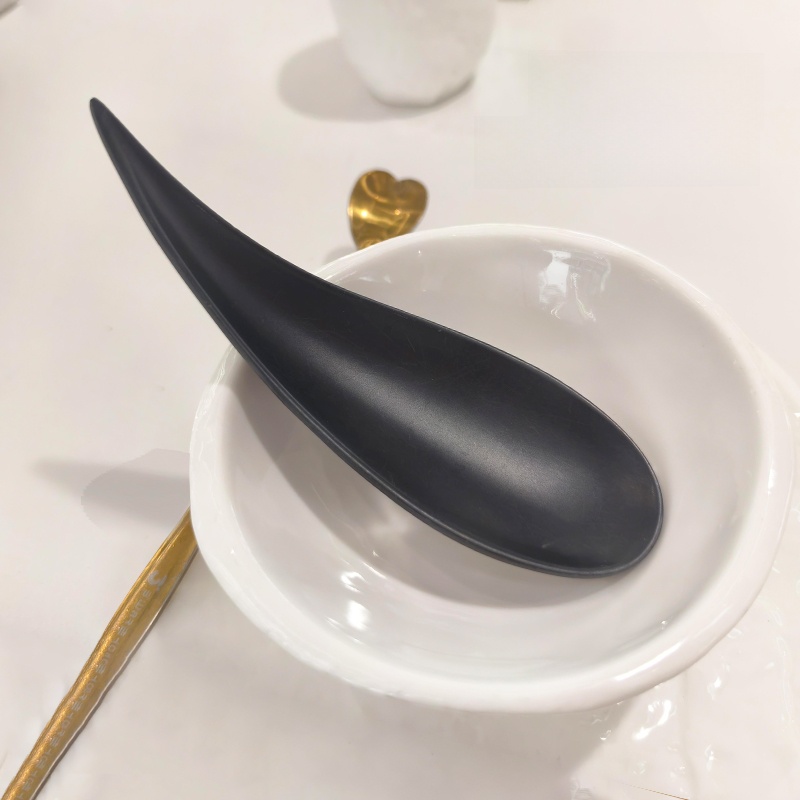 Home Cooking Japanese - Matte Oberfläche Ovaler Küchen-Suppenlöffel Japanischer Stil