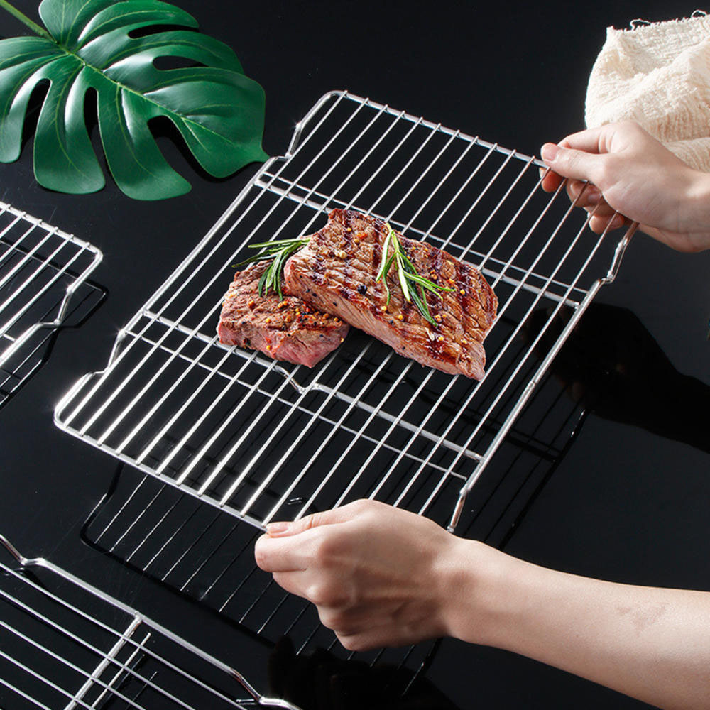 Home Cooking Help - Edelstahl Grill Mesh Matte Wiederverwendbare Hitze