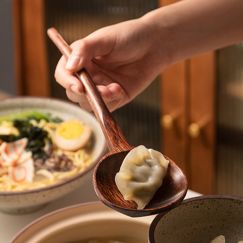 Ramen-Holzlöffel mit langem Gr – Home Cooking Japanese Bewertung und Preis