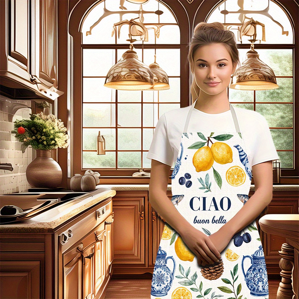 1 Stück 2D Flache Leinen-Schür – Home Cooking In Italian Bewertung und Preis
