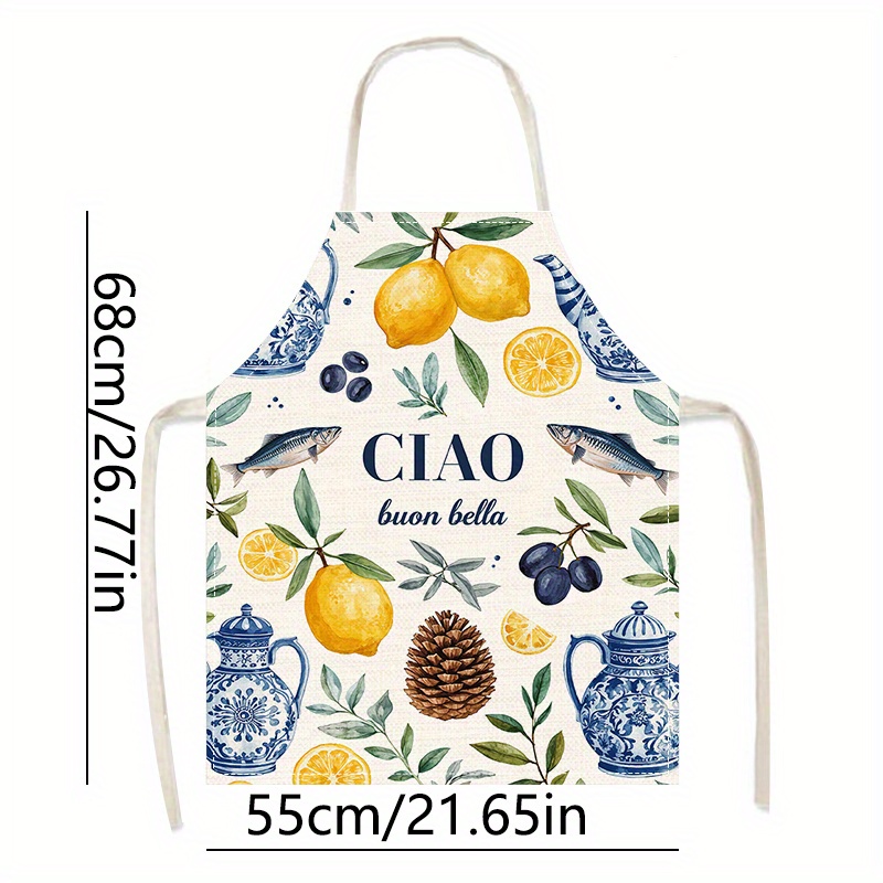 1 Stück 2D Flache Leinen-Schür – Home Cooking In Italian Bewertung und Preis