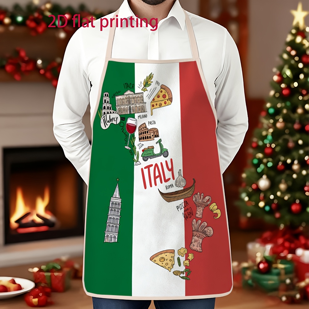 Flache Unisex-Schürze mit 2D-D – Home Cooking In Italian Bewertung und Preis
