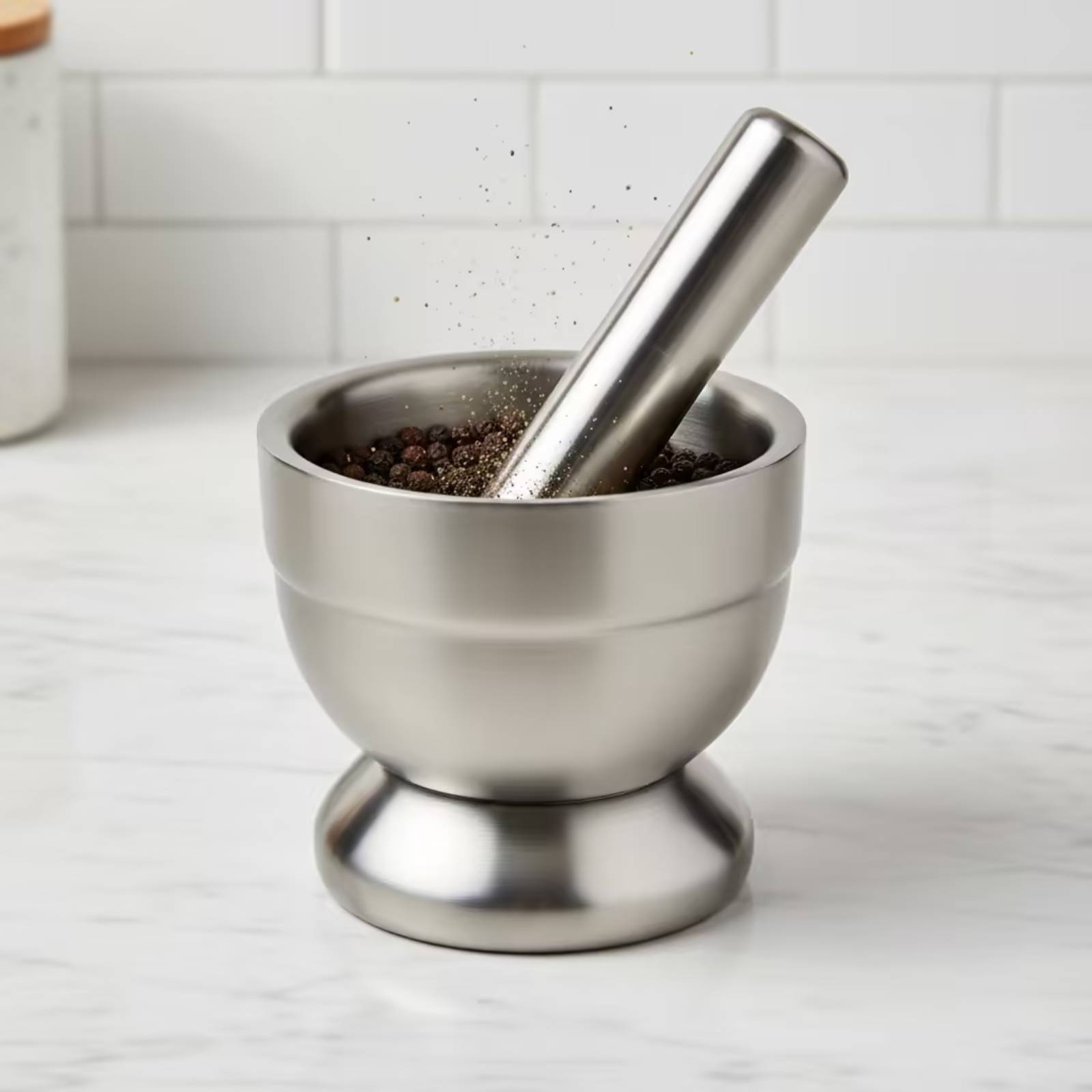 Mörser und Stößel mit Deckel,  – Home Cooking In Bewertung und Preis