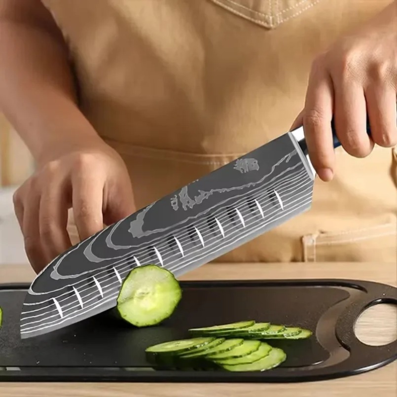 Damaskus-gemustertes Laserstah – Home Cooking Japanese Bewertung und Preis